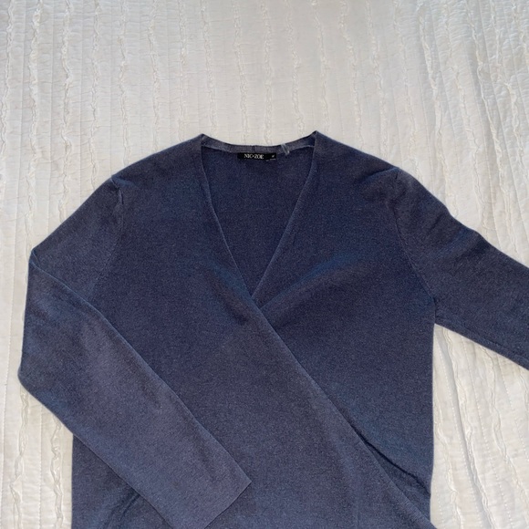 NIC + ZOE wrap sweater. Cornflower blue Size XL - Picture 5 of 6